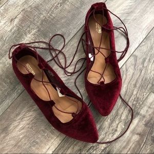 MOSSIMO velvet shoes